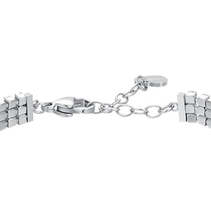 Bracciale da donna tennis in acciaio con zirconi Luca Barra BK2840