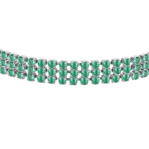 Bracciale tennis da donna in acciaio con zirconi Luca barra BK2842