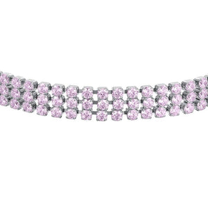 Bracciale tennis da donna in acciaio con zirconi Luca Barra BK2843