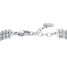 Carica l&#39;immagine nel visualizzatore di Gallery, Bracciale tennis da donna in acciaio con zirconi Luca Barra BK2843
