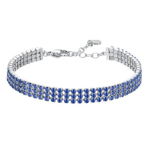 Bracciale tennis da donna in acciaio con zirconi Luca Barra BK2844