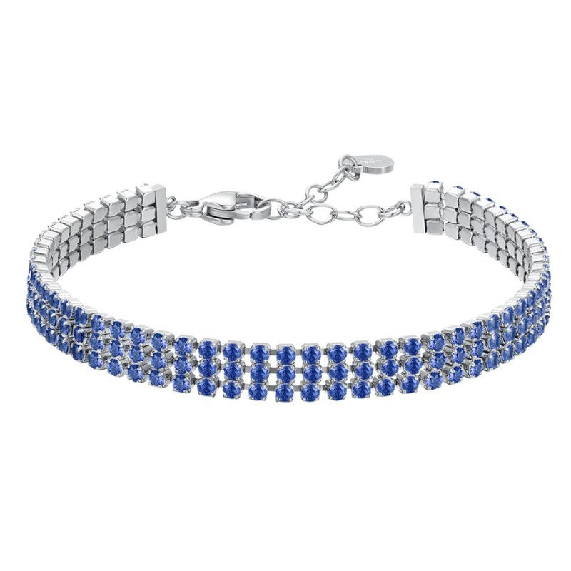 Bracciale tennis da donna in acciaio con zirconi Luca Barra BK2844