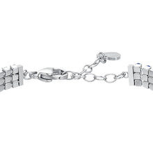 Cargar imagen en el visor de la galería, Bracciale tennis da donna in acciaio con zirconi Luca Barra BK2844
