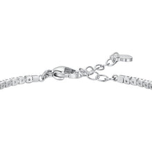 Load image into Gallery viewer, Bracciale tennis da donna in acciaio con infinito zirconi Luca Barra BK2864
