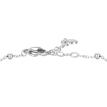 Cargar imagen en el visor de la galería, Bracciale da donna in acciaio con quadrifoglio zirconi Luca Barra BK2870
