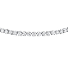Cargar imagen en el visor de la galería, Bracciale tennis da donna in acciaio con zirconi Luca Barra BK2872
