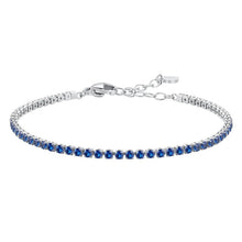 Carica l'immagine nel visualizzatore di Gallery, Bracciale tennis da donna in acciaio con zirconi Luca Barra BK2876
