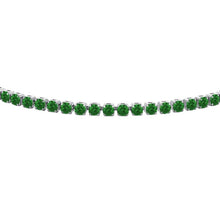 Load image into Gallery viewer, Bracciale tennis da donna in acciaio con zirconi Luca Barra BK2877
