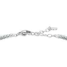Load image into Gallery viewer, Bracciale tennis da donna in acciaio con zirconi Luca Barra BK2877

