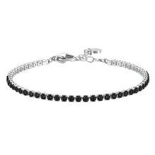 Load image into Gallery viewer, Bracciale tennis da donna in acciaio con zirconi Luca Barra BK2879
