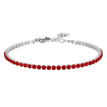 Cargar imagen en el visor de la galería, Bracciale tennis da donna in acciaio con zirconi Luca Barra BK2881
