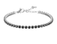 Load image into Gallery viewer, Bracciale tennis da donna in acciaio con zirconi Luca Barra BK2890
