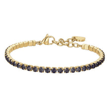 Load image into Gallery viewer, Bracciale tennis da donna in acciaio con zirconi Luca Barra BK2890
