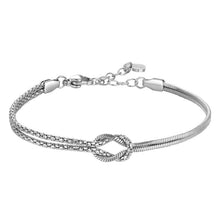 Load image into Gallery viewer, Bracciale da donna in acciaio con nodo Luca Barra BK2903
