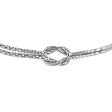 Load image into Gallery viewer, Bracciale da donna in acciaio con nodo Luca Barra BK2903
