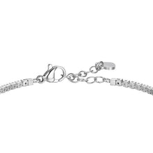 Load image into Gallery viewer, Bracciale tennis da donna in acciaio cuore con zirconi Luca Barra BK2927
