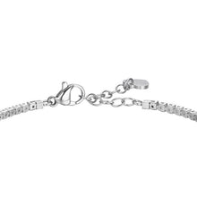 Carica l'immagine nel visualizzatore di Gallery, Bracciale tennis da donna in acciaio cuore con zirconi Luca Barra BK2928
