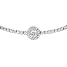Carica l'immagine nel visualizzatore di Gallery, Bracciale tennis da donna in acciaio elemento con zirconi Luca Barra BK2930

