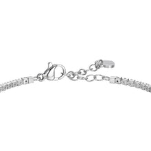 Carica l'immagine nel visualizzatore di Gallery, Bracciale tennis da donna in acciaio elemento con zirconi Luca Barra BK2931
