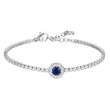 Carica l'immagine nel visualizzatore di Gallery, Bracciale tennis da donna in acciaio elemento con zirconi Luca Barra BK2932
