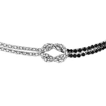 Load image into Gallery viewer, Bracciale da donna in acciaio con nodo e zirconi Luca Barra BK2933
