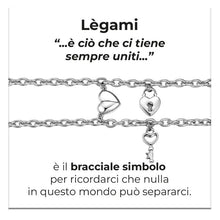 Load image into Gallery viewer, Bracciali da donna e uomo in acciaio con cuore Luca Barra BK2944
