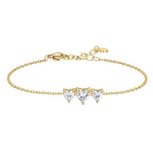 Load image into Gallery viewer, Bracciale da donna in acciaio, cuori con zirconi Luca Barra BK2948
