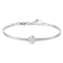 Load image into Gallery viewer, Bracciale da donna in acciaio con quadrifoglio Luca Barra BK2967
