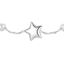 Load image into Gallery viewer, Bracciale da donna in acciaio con perle e stella Luca Barra BK2969
