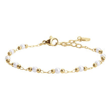 Carica l'immagine nel visualizzatore di Gallery, Bracciale da donna in acciaio con perle Luca Barra BK2972
