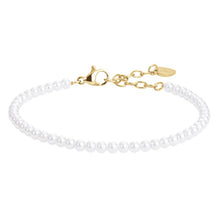 Load image into Gallery viewer, Bracciale da donna in acciaio dorato con perle Luca Barra BK2974
