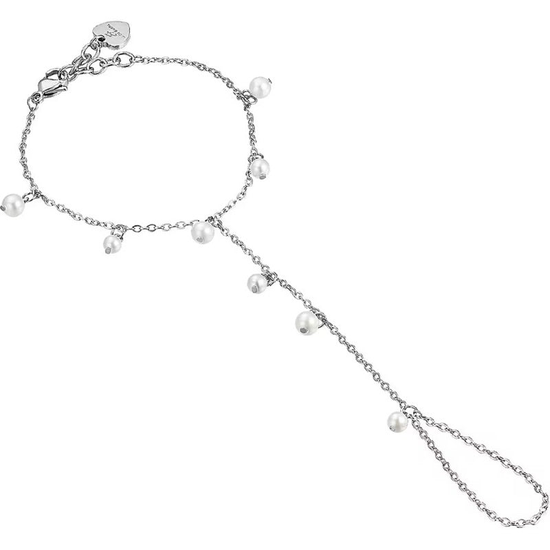 Bracciale Baciamano da donna in acciaio Luca Barra BM108