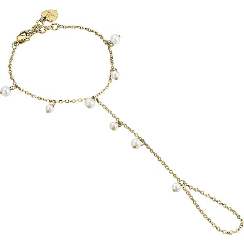 Bracciale Baciamano da donna in acciaio Luca Barra BM109