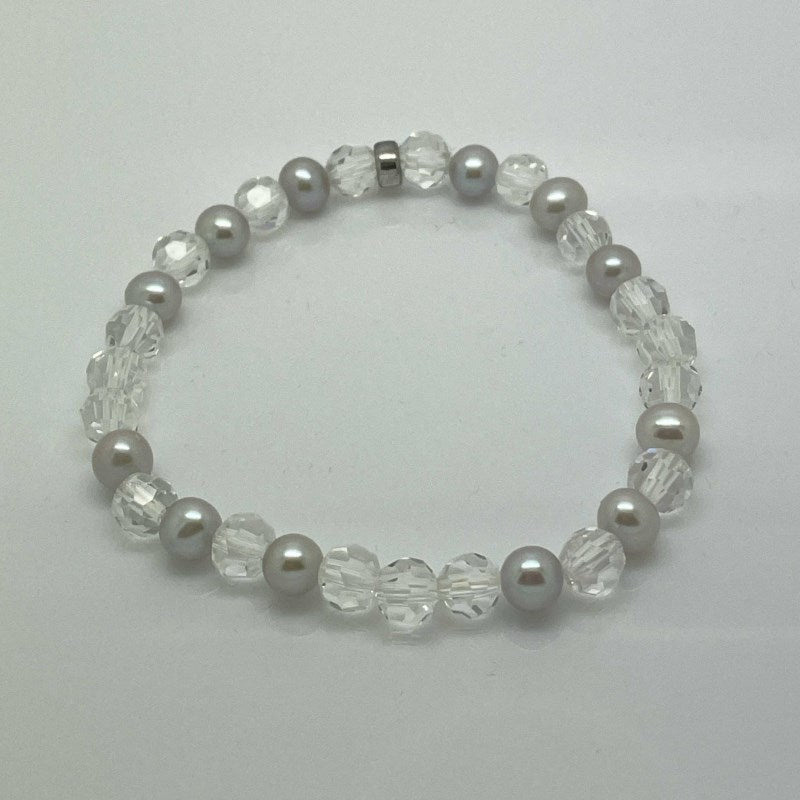 Bracciale da donna Kiara in perle e kristali BR526AG