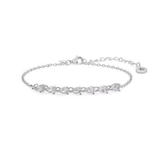 Load image into Gallery viewer, BRA 232 Comete bracelet in silver with zircons
