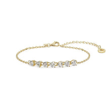 Load image into Gallery viewer, BRA 235 Comete bracelet in gold-plated silver with zircons
