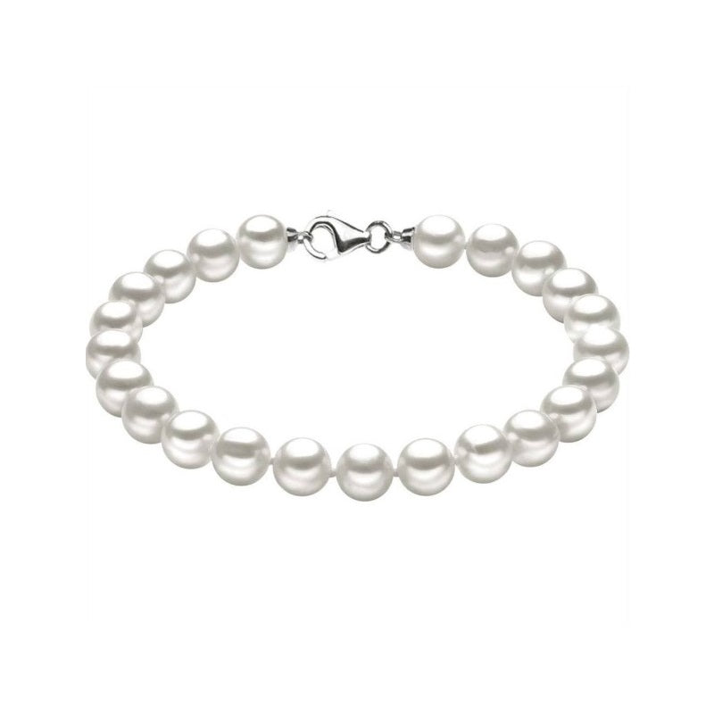 Bracciale da Donna in Oro Bianco Filo di Perle Comete BRQ 108