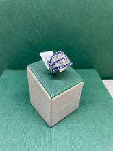Carica l&#39;immagine nel visualizzatore di Gallery, Anello La Bella Stagione in Argento 925 Maestro Riverso AnSt01/Blu misura 16
