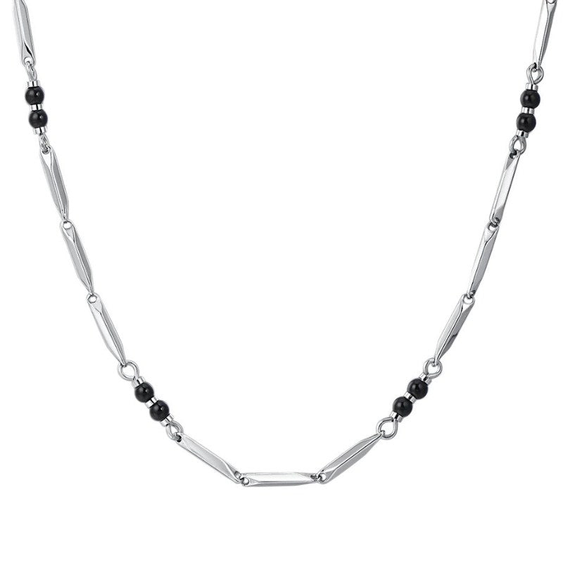 Collana da uomo in Acciaio con agata Luca Barra CA531
