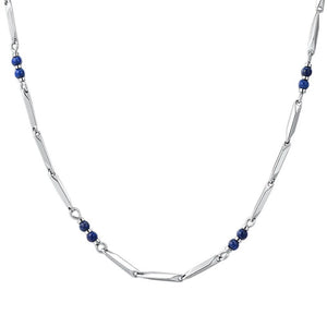 Collana da uomo in acciaio con pietre lapis Luca Barra CA532