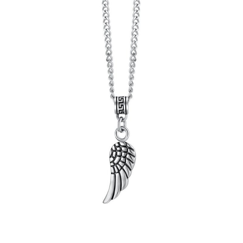 Collana da uomo in acciaio con ala Luca Barra CA536