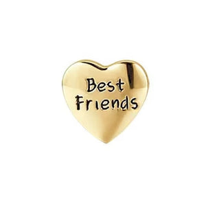 Charm in acciaio dorato da donna Besf Friends Luca Barra CH292