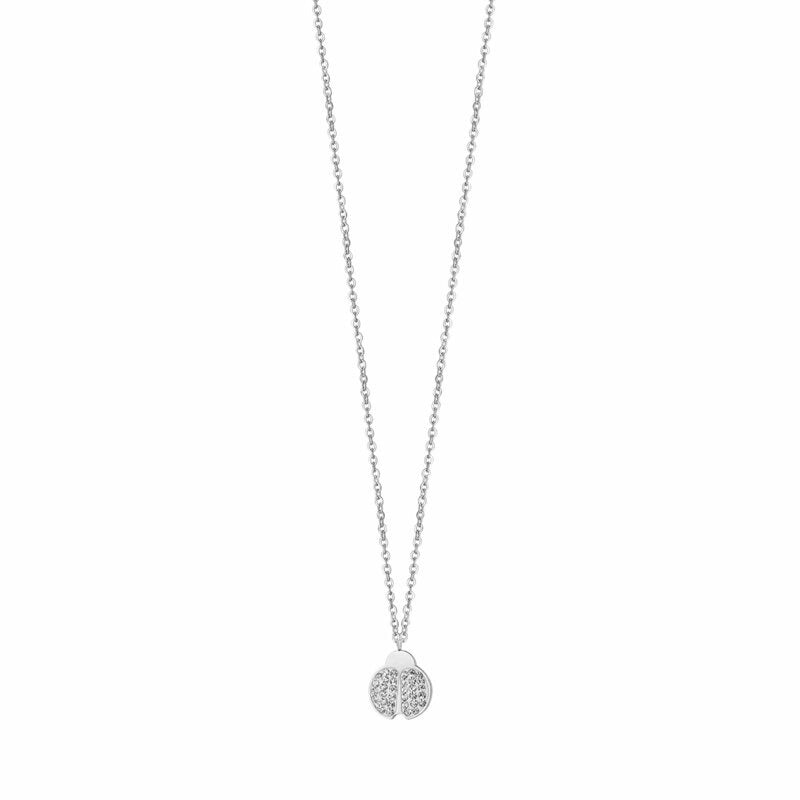 Collana da donna in acciaio con coccinella Luca Barra CK1284