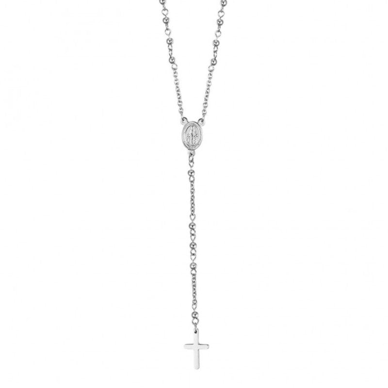 Collana rosario da uomo in acciaio Luca Barra CK1339