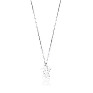 Luca Barra women's steel necklace with Angel CK1472