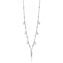 Load image into Gallery viewer, Luca Barra CK1520 women&#39;s steel necklace with stars and horn
