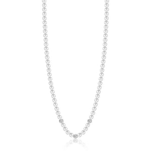 Collana da donna in Acciaio con perle e cristalli Luca Barra CK1576