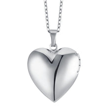 Cargar imagen en el visor de la galería, Collar de mujer Luca Barra de acero con corazón CK1809
