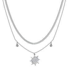 Load image into Gallery viewer, Luca Barra women&#39;s steel necklace with sun CK1903
