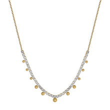 Load image into Gallery viewer, Luca Barra women&#39;s necklace in golden steel with crystals CK1918
